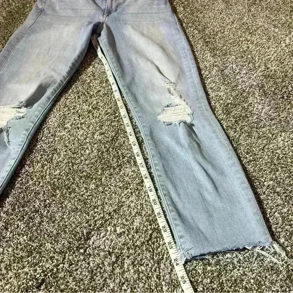 Frame Le High Skinny Distressed Stretch Jeans In Rush Women's Size 28 - Picture 6 of 14
